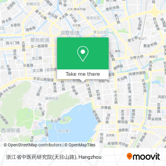 浙江省中医药研究院(天目山路) map