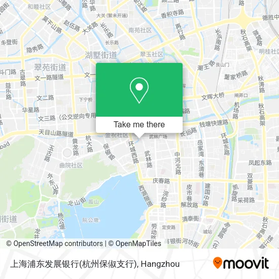 上海浦东发展银行(杭州保俶支行) map