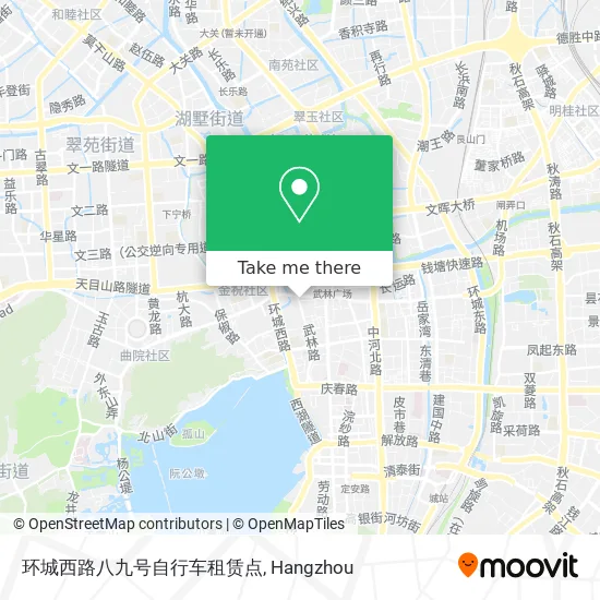 环城西路八九号自行车租赁点 map