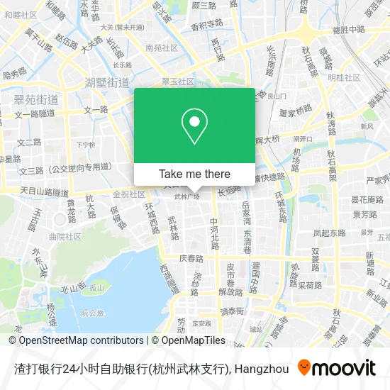 渣打银行24小时自助银行(杭州武林支行) map