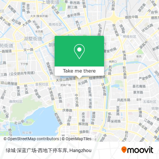 绿城·深蓝广场-西地下停车库 map