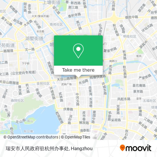 瑞安市人民政府驻杭州办事处 map
