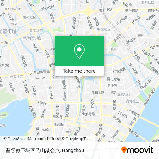 基督教下城区艮山聚会点 map