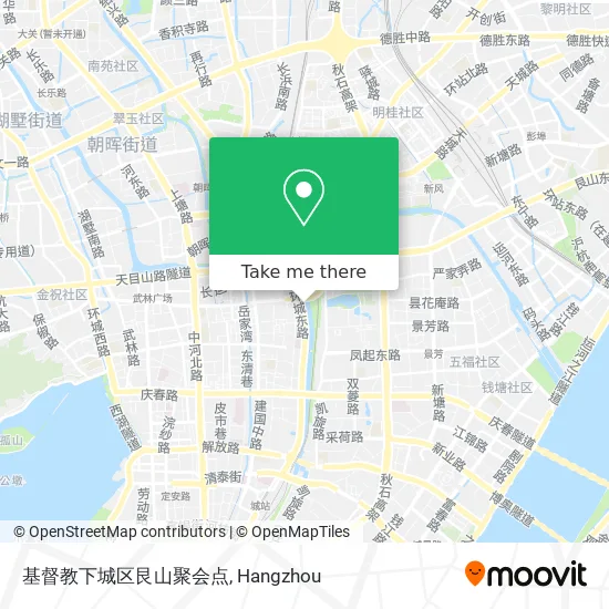 基督教下城区艮山聚会点 map