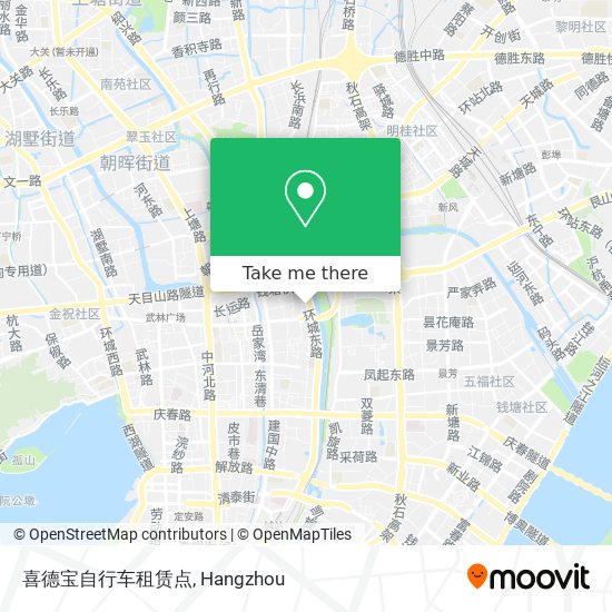 喜德宝自行车租赁点 map