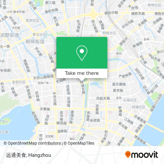 远通美食 map