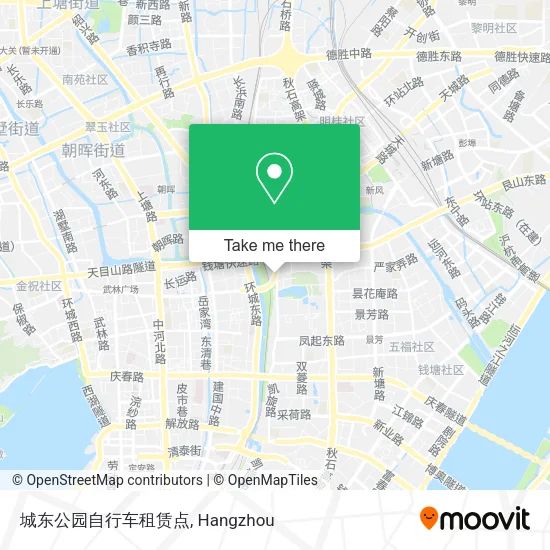 城东公园自行车租赁点 map