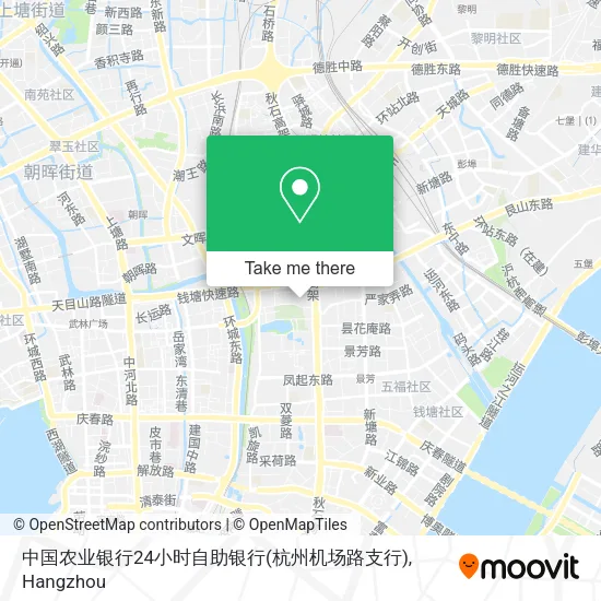 中国农业银行24小时自助银行(杭州机场路支行) map