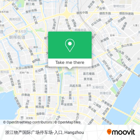浙江物产国际广场停车场-入口 map