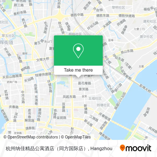杭州纳佳精品公寓酒店（同方国际店） map