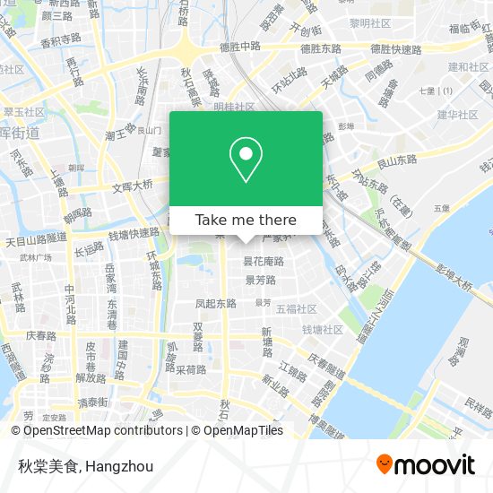秋棠美食 map