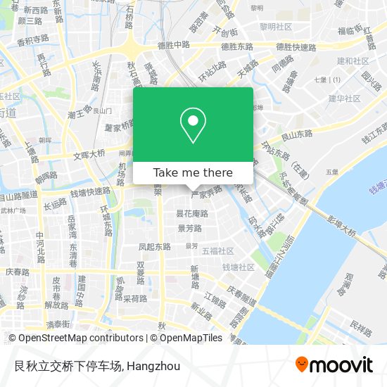 艮秋立交桥下停车场 map