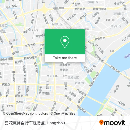 昙花庵路自行车租赁点 map