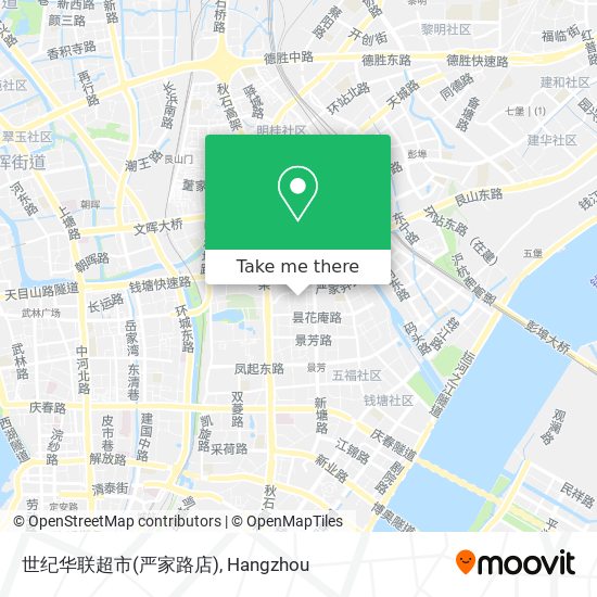 世纪华联超市(严家路店) map