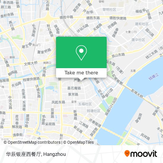 华辰银座西餐厅 map