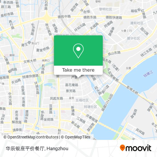 华辰银座平价餐厅 map