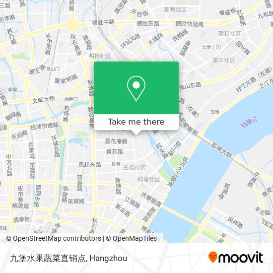 九堡水果蔬菜直销点 map