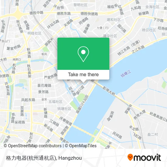 格力电器(杭州通杭店) map