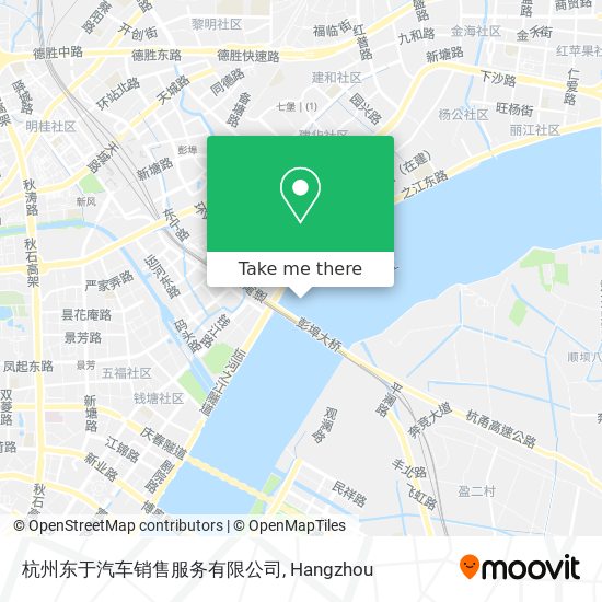 杭州东于汽车销售服务有限公司 map