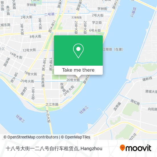 十八号大街一二八号自行车租赁点 map