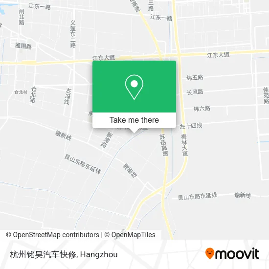 杭州铭昊汽车快修 map