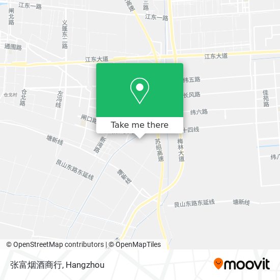 张富烟酒商行 map