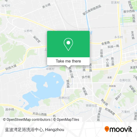 蓝波湾足浴洗浴中心 map