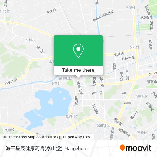 海王星辰健康药房(泰山堂) map