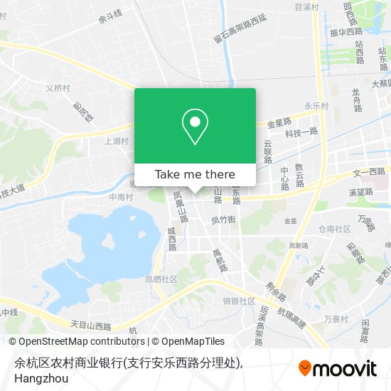 余杭区农村商业银行(支行安乐西路分理处) map
