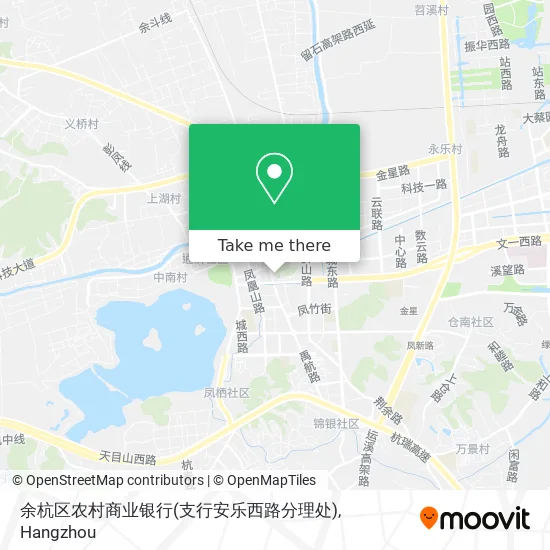 余杭区农村商业银行(支行安乐西路分理处) map