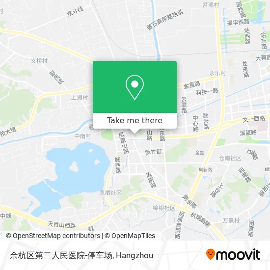 余杭区第二人民医院-停车场 map