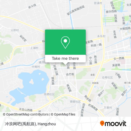 冲浪网吧(禹航路) map