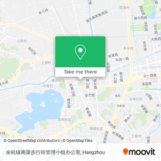 余杭镇南渠步行街管理小组办公室 map