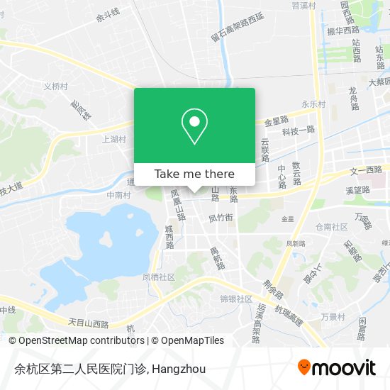余杭区第二人民医院门诊 map
