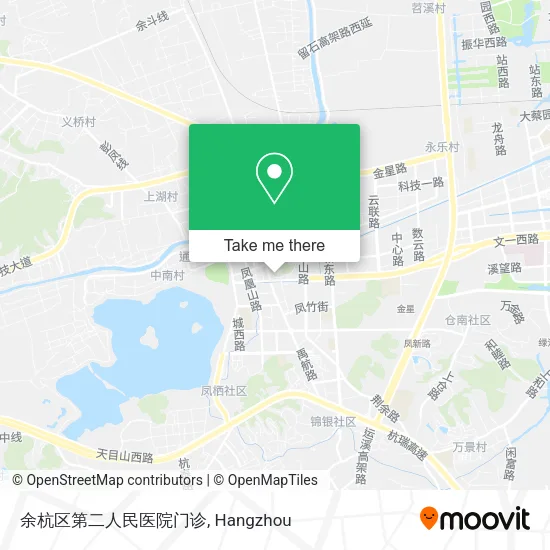 余杭区第二人民医院门诊 map