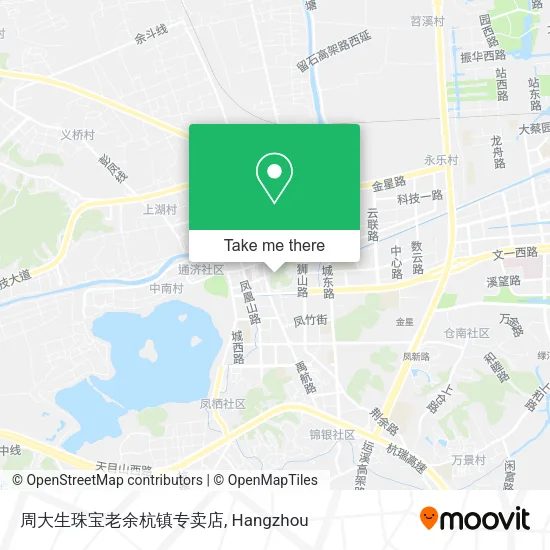 周大生珠宝老余杭镇专卖店 map