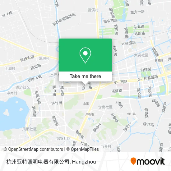 杭州亚特照明电器有限公司 map