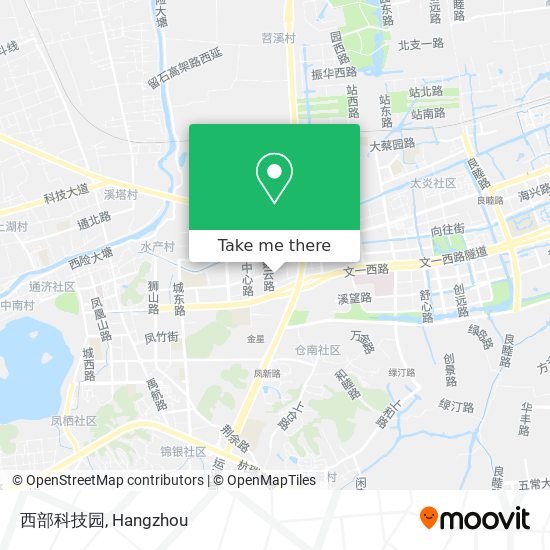 西部科技园 map