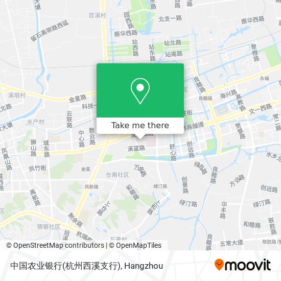 中国农业银行(杭州西溪支行) map