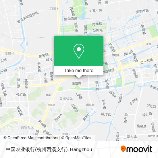 中国农业银行(杭州西溪支行) map
