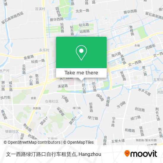 文一西路绿汀路口自行车租赁点 map