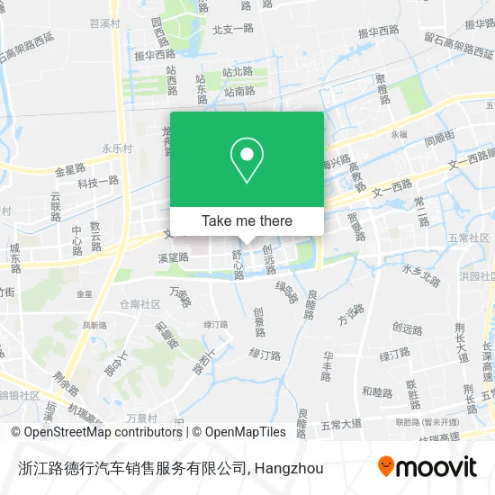 浙江路德行汽车销售服务有限公司 map