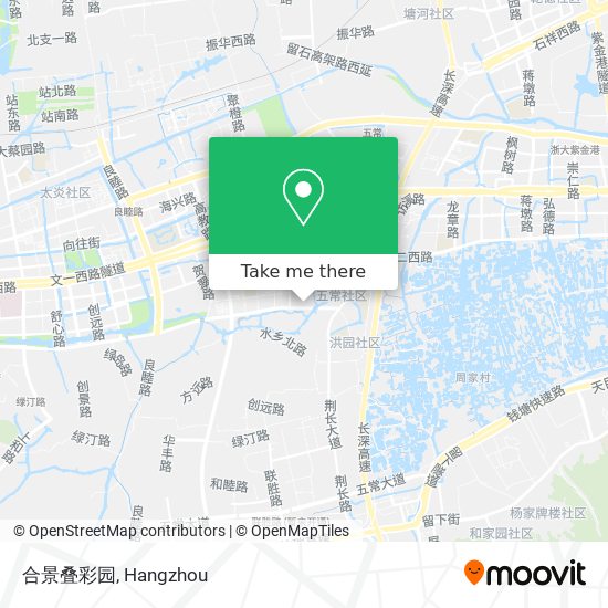 合景叠彩园 map