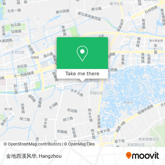 金地西溪风华 map