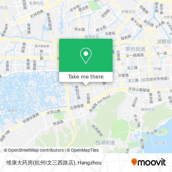 维康大药房(杭州I文三西路店) map
