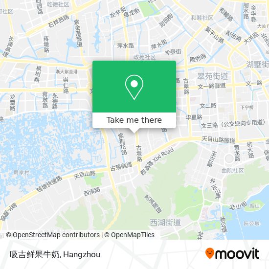 吸吉鲜果牛奶 map