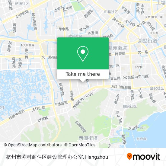 杭州市蒋村商住区建设管理办公室 map