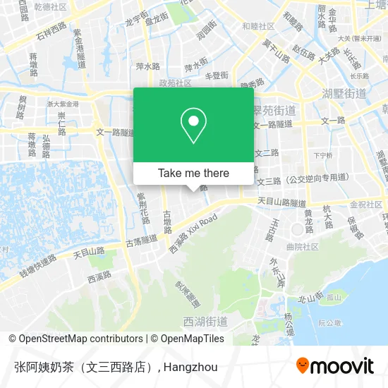 张阿姨奶茶（文三西路店） map