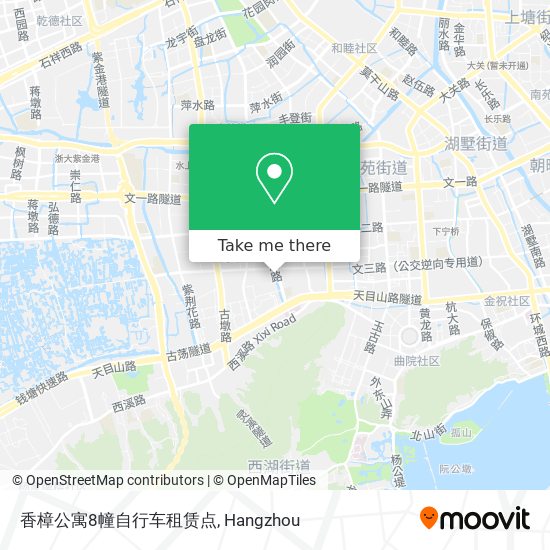 香樟公寓8幢自行车租赁点 map