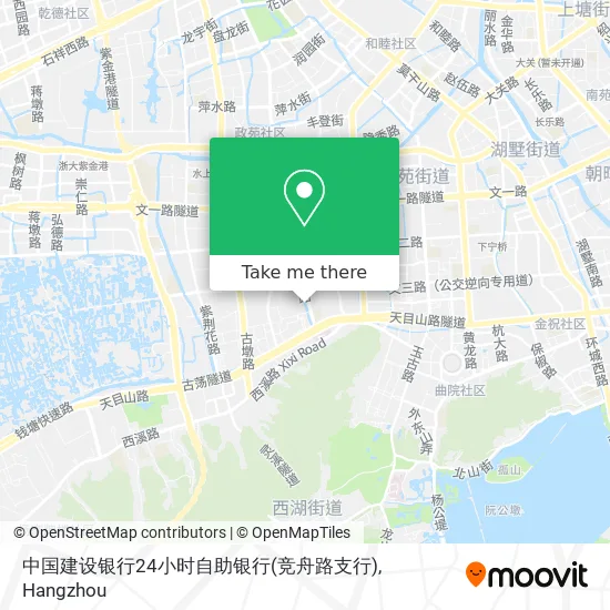中国建设银行24小时自助银行(竞舟路支行) map